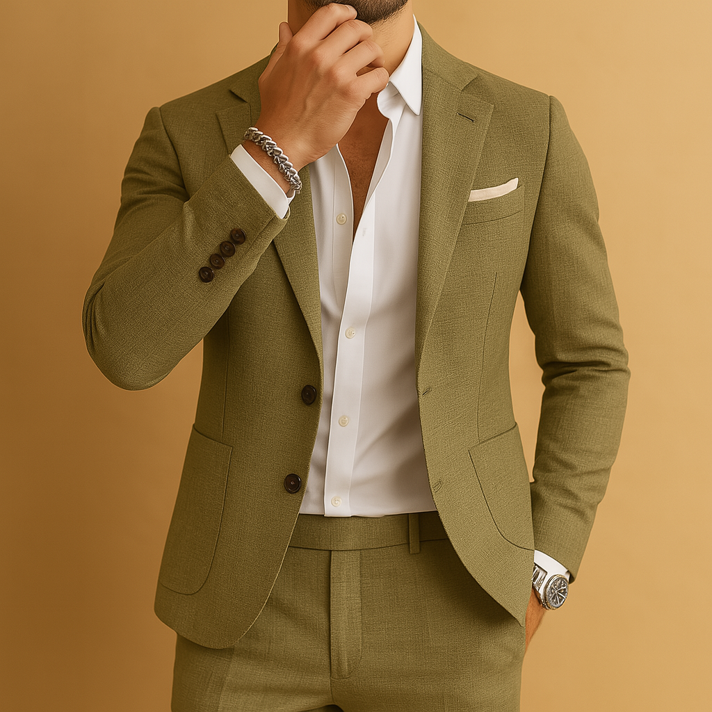 Slim Fit Breathable Suit for Men | Formal Business Occasion Wear