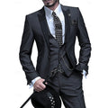 Tailored Three Piece Blazer Vest Suit Set for Men | Formal Occasion Wear