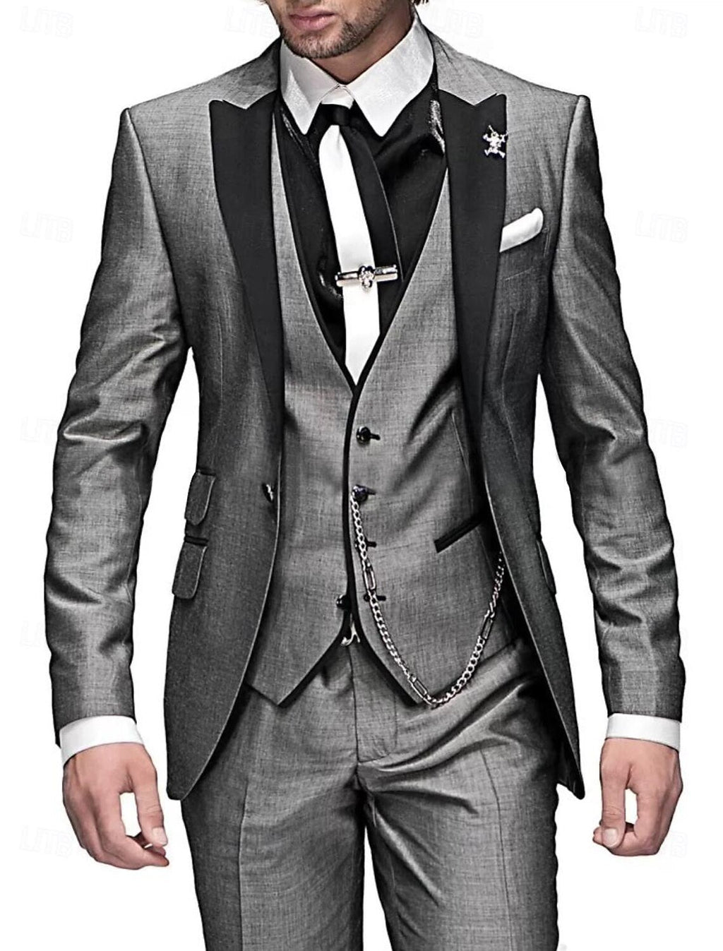 Tailored Three Piece Blazer Vest Suit Set for Men | Formal Occasion Wear