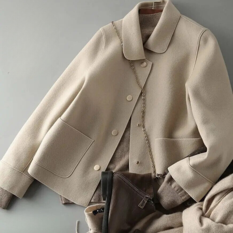 Women's Winter Jacket with Buttons | Warm Everyday Coat