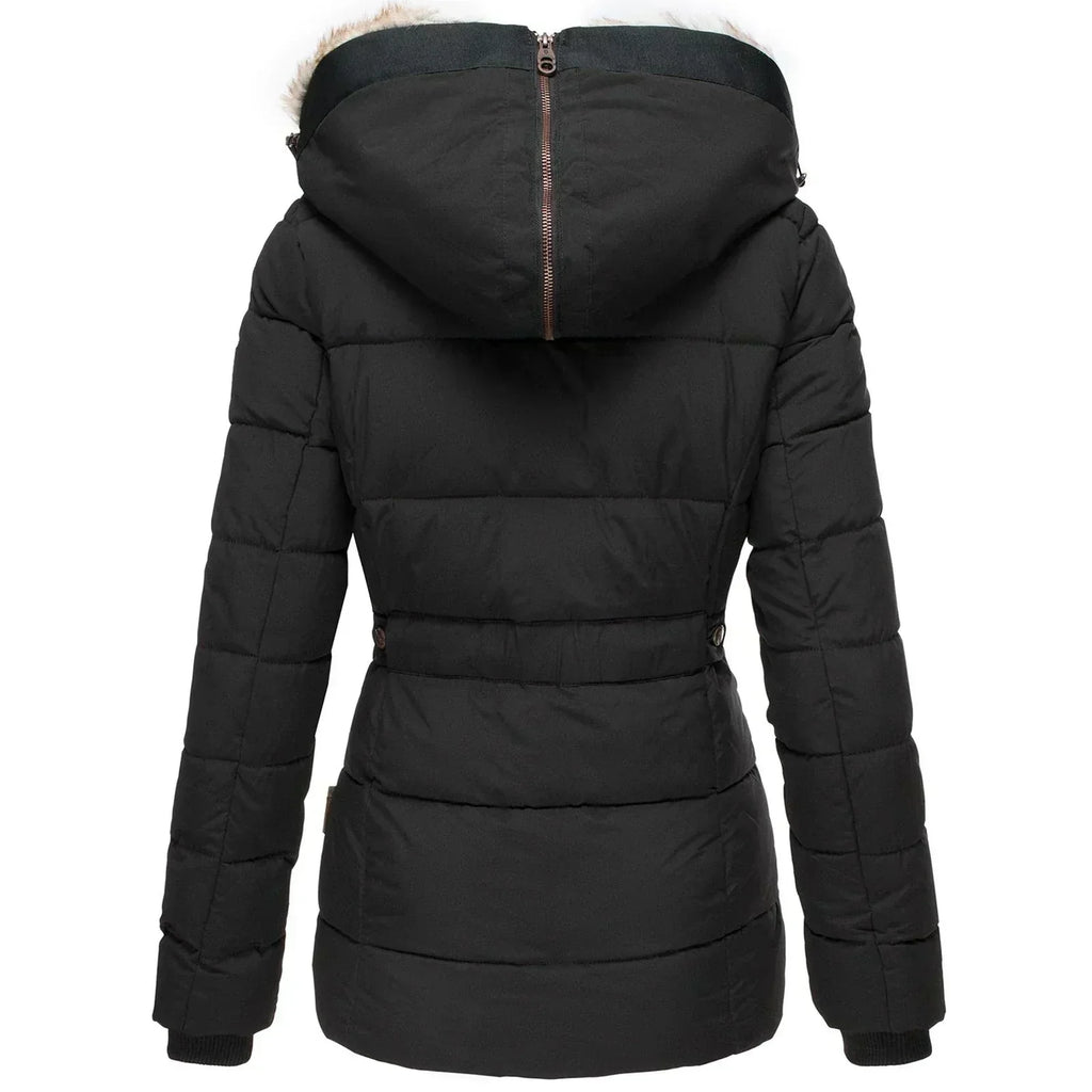 Fitted Lined Hood Winter Jacket for Women | Cold Weather Wear
