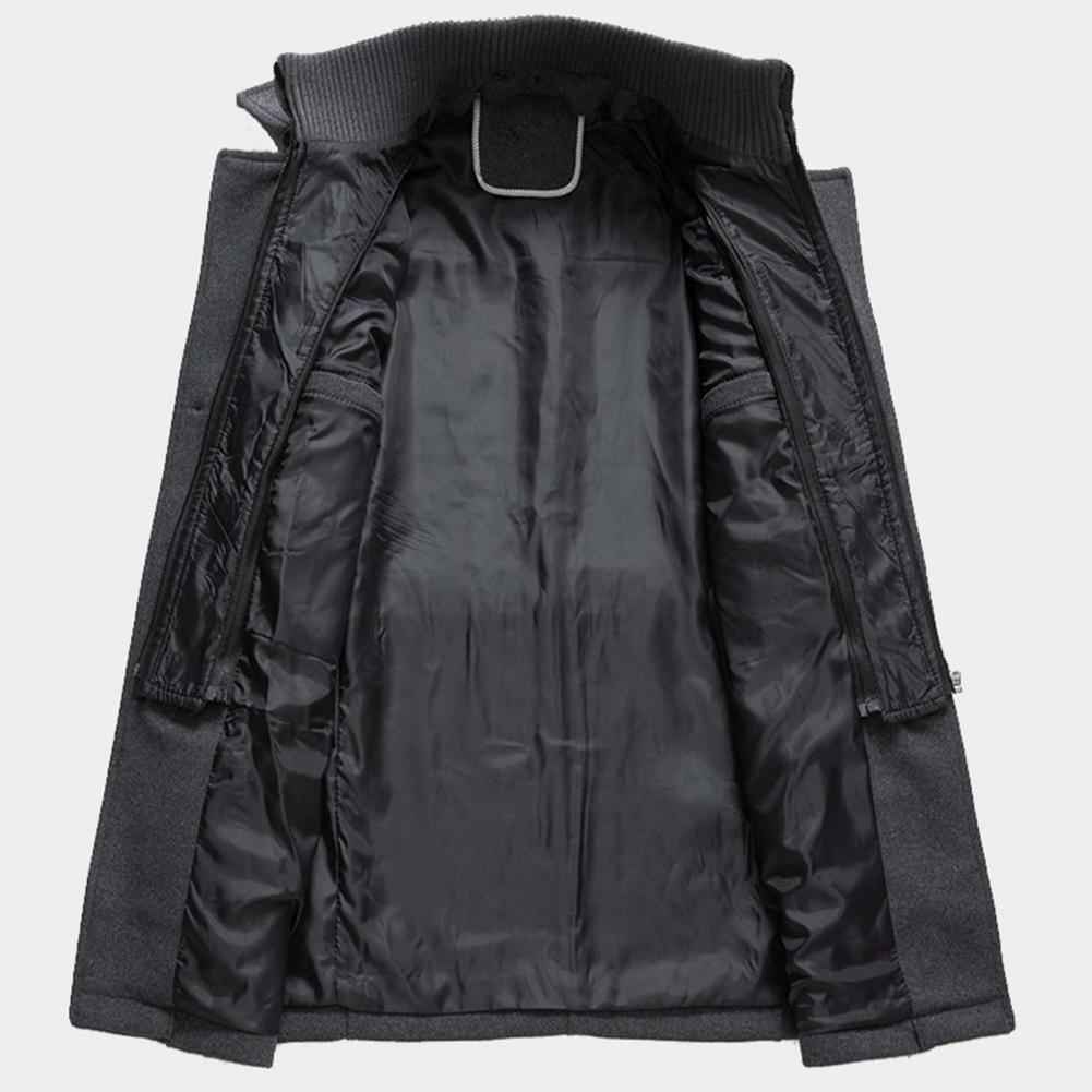 Long Double Layer Winter Coat for Men | Cold Weather Outerwear
