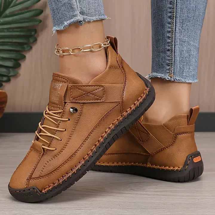 Leather Orthopedic Cushioned Sneakers for Women | Everyday Support