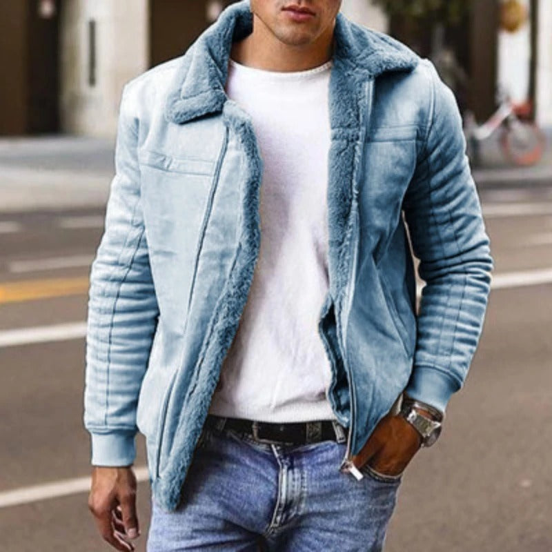 Men's Jacket | Winter Clothing with Insulated Lining and Collar