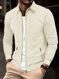 Zip Front Tailored Fit Sleeveless Cardigan for Men | Office Wear