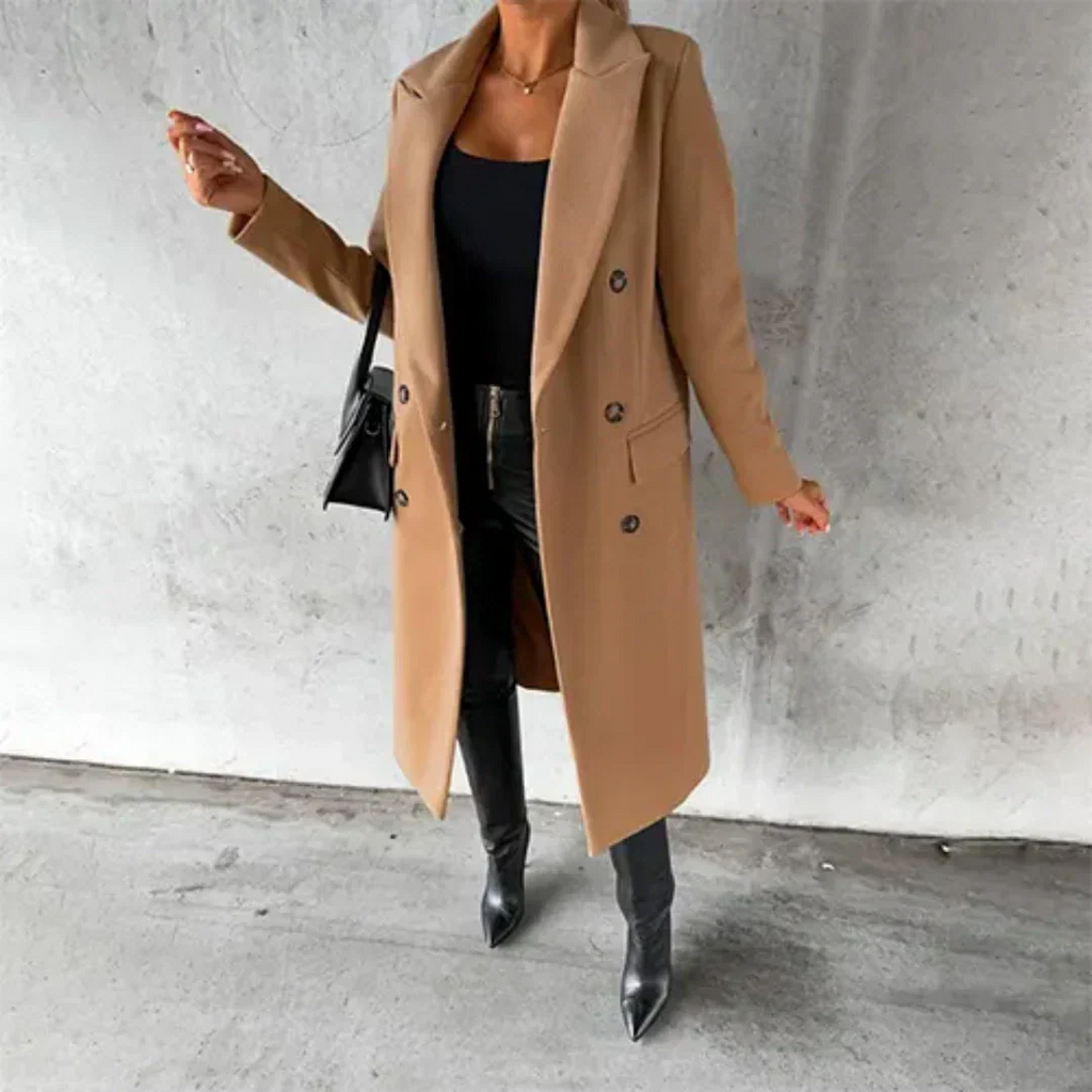 Tailored Fit Long Sleeve Winter Coat for Women | Cold Weather Outerwear