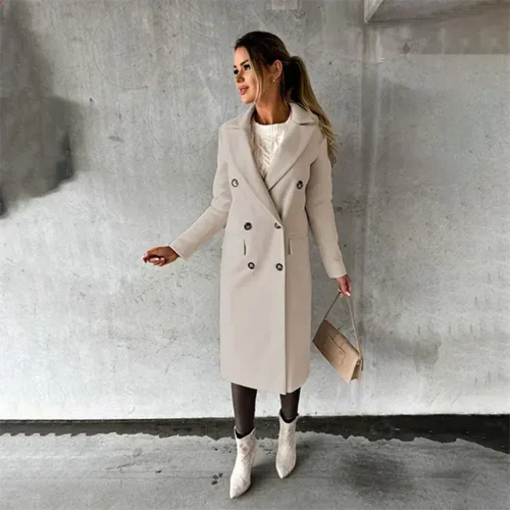 Tailored Fit Long Sleeve Winter Coat for Women | Cold Weather Outerwear