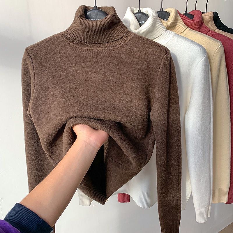 Women's Turtleneck | Comfortable Cut with Warm Lining and Long Sleeves