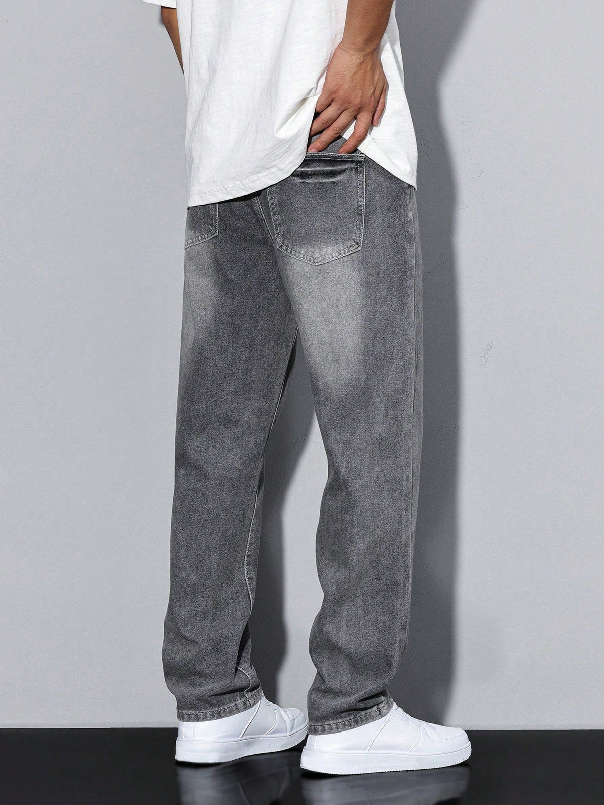 Regular Fit Straight Leg Mid Rise Jeans for Men | Everyday Wear
