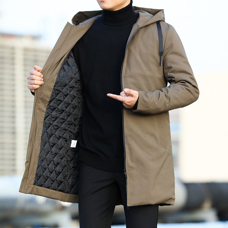 Men's Parka Jacket | Waterproof Winter Clothing with Hood Cut
