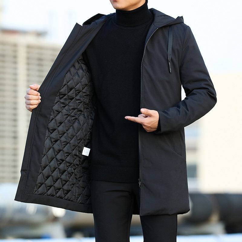 Men's Parka Jacket | Waterproof Winter Clothing with Hood Cut