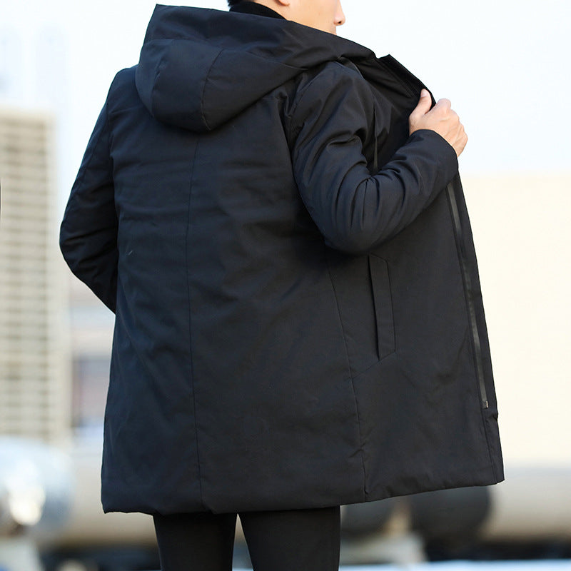 Men's Parka Jacket | Waterproof Winter Clothing with Hood Cut