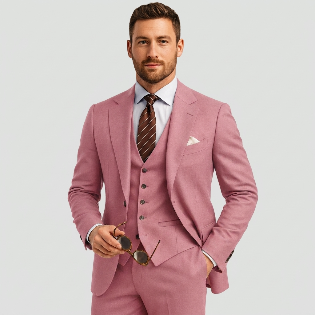 Tailored Slim Fit Three Piece Blazer Waistcoat Suit for Men | Formal Wear