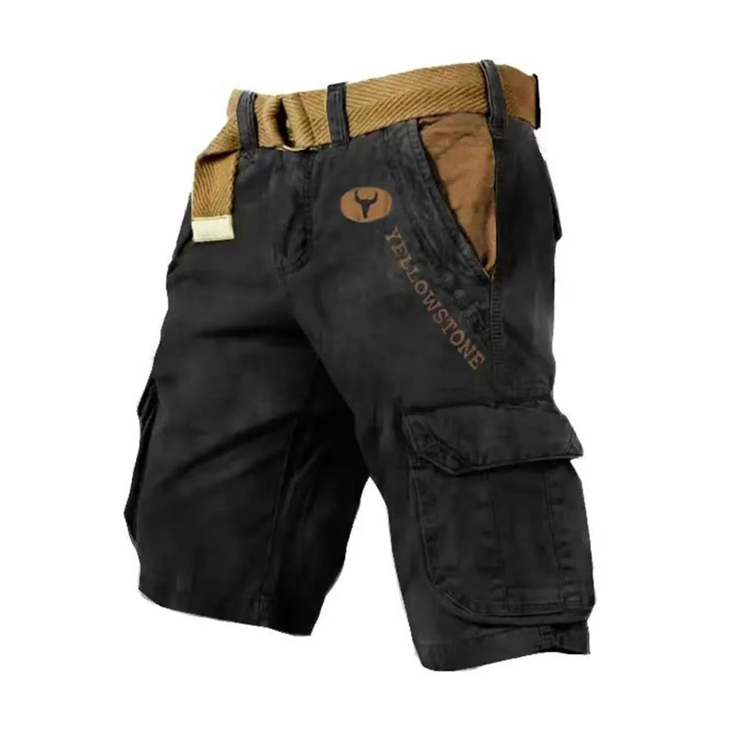 Washed Cargo Shorts with Flap Pockets for Men | Relaxed Summer Utility Fit