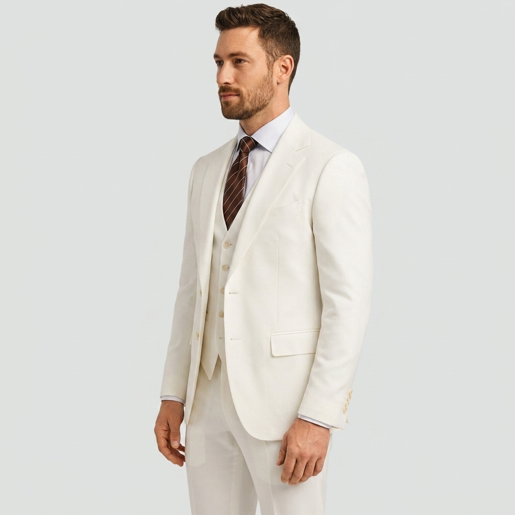 Tailored Slim Fit Three Piece Blazer Waistcoat Suit for Men | Formal Wear
