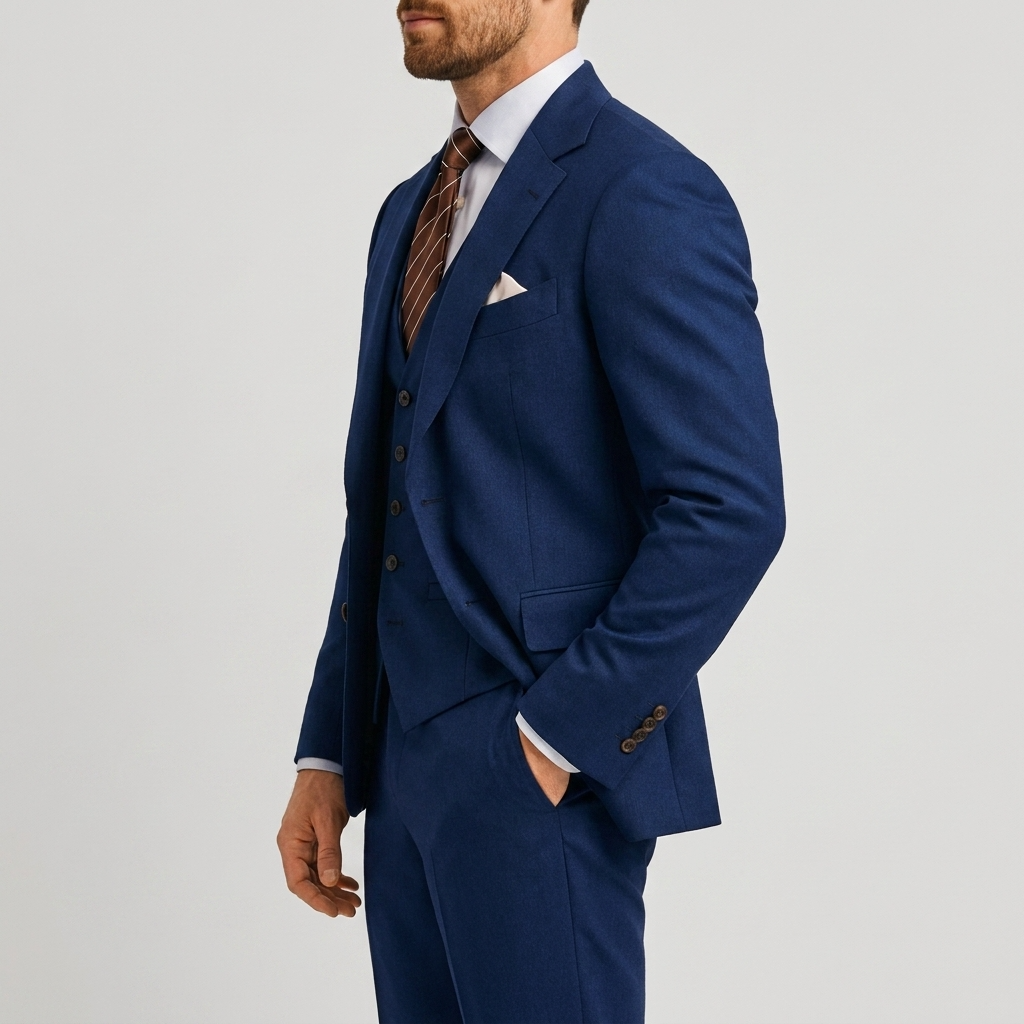 Tailored Slim Fit Three Piece Blazer Waistcoat Suit for Men | Formal Wear