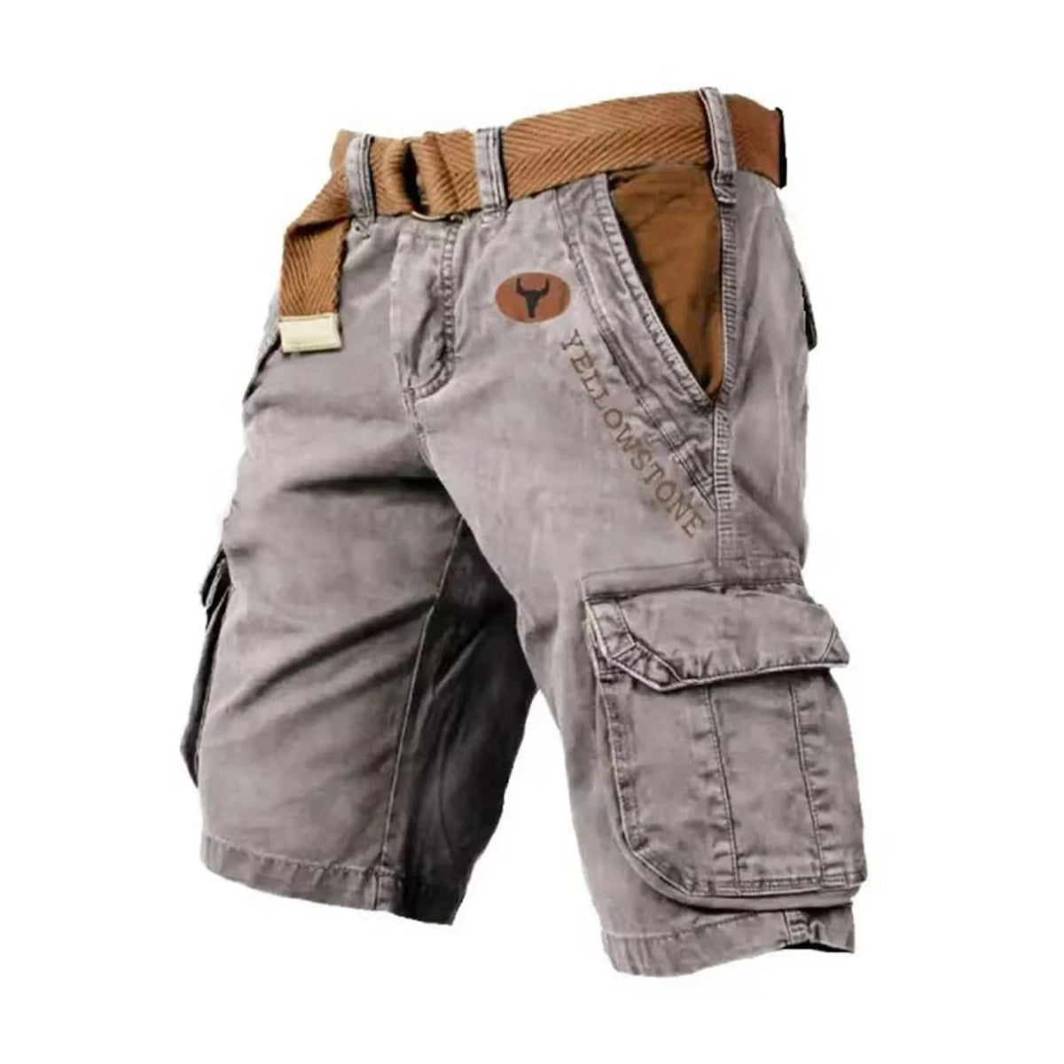 Washed Cargo Shorts with Flap Pockets for Men | Relaxed Summer Utility Fit