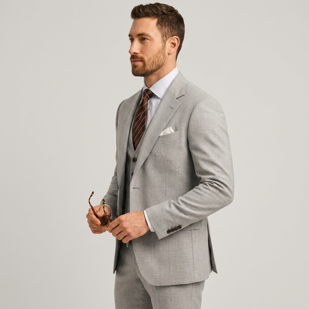 Tailored Slim Fit Three Piece Blazer Waistcoat Suit for Men | Formal Wear