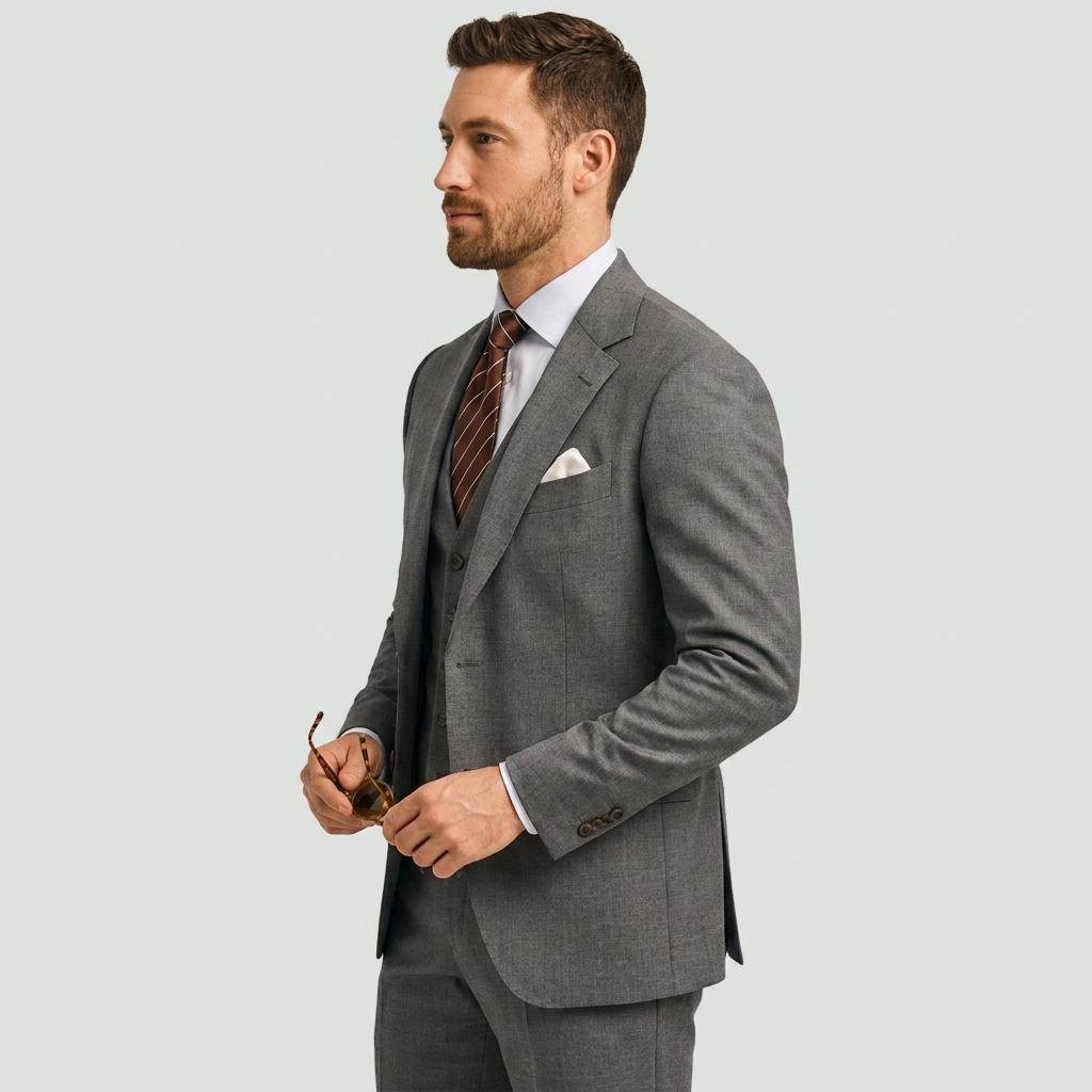 Tailored Slim Fit Three Piece Blazer Waistcoat Suit for Men | Formal Wear