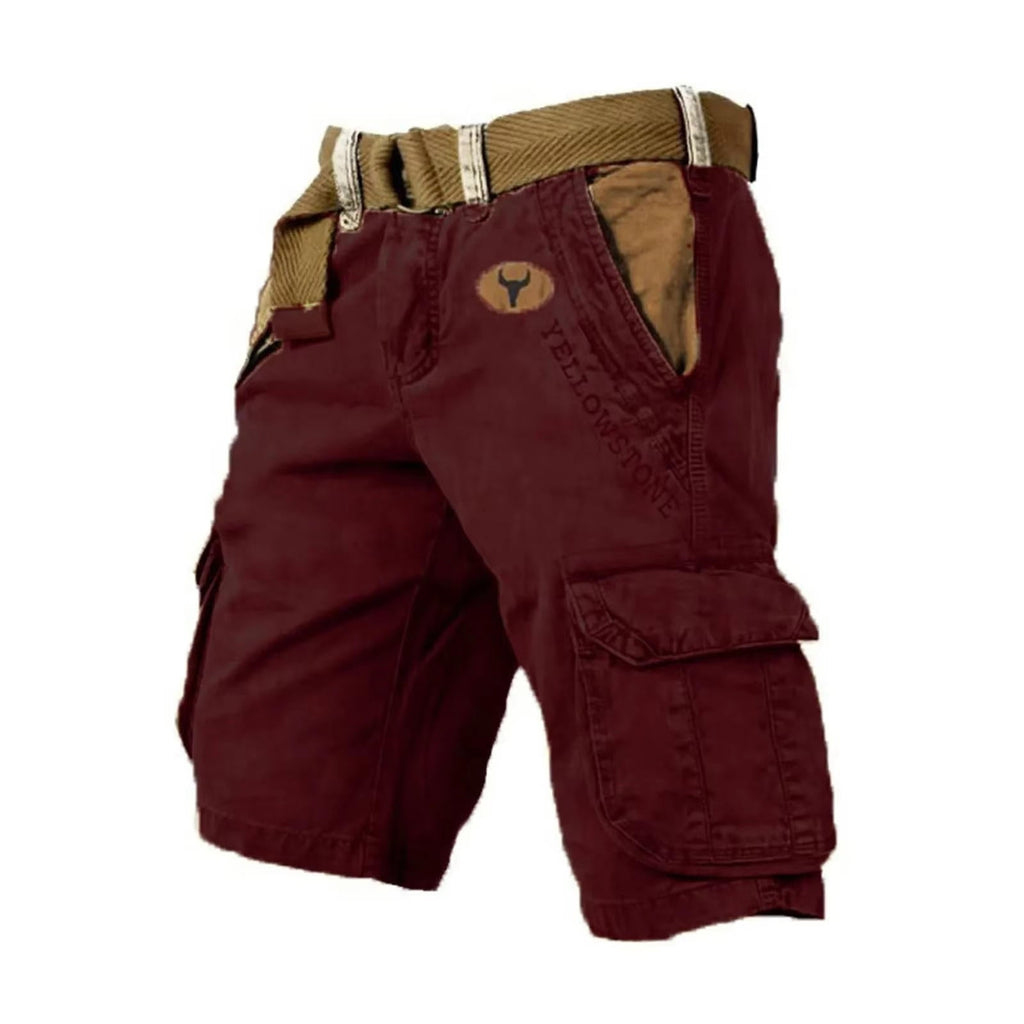 Washed Cargo Shorts with Flap Pockets for Men | Relaxed Summer Utility Fit