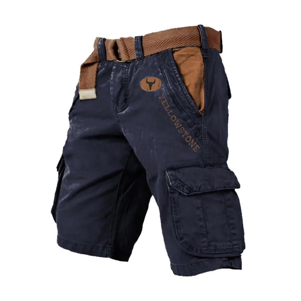 Washed Cargo Shorts with Flap Pockets for Men | Relaxed Summer Utility Fit