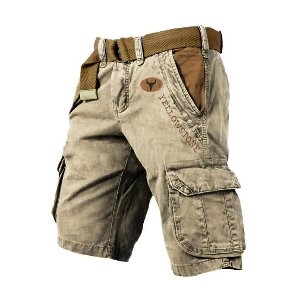 Washed Cargo Shorts with Flap Pockets for Men | Relaxed Summer Utility Fit