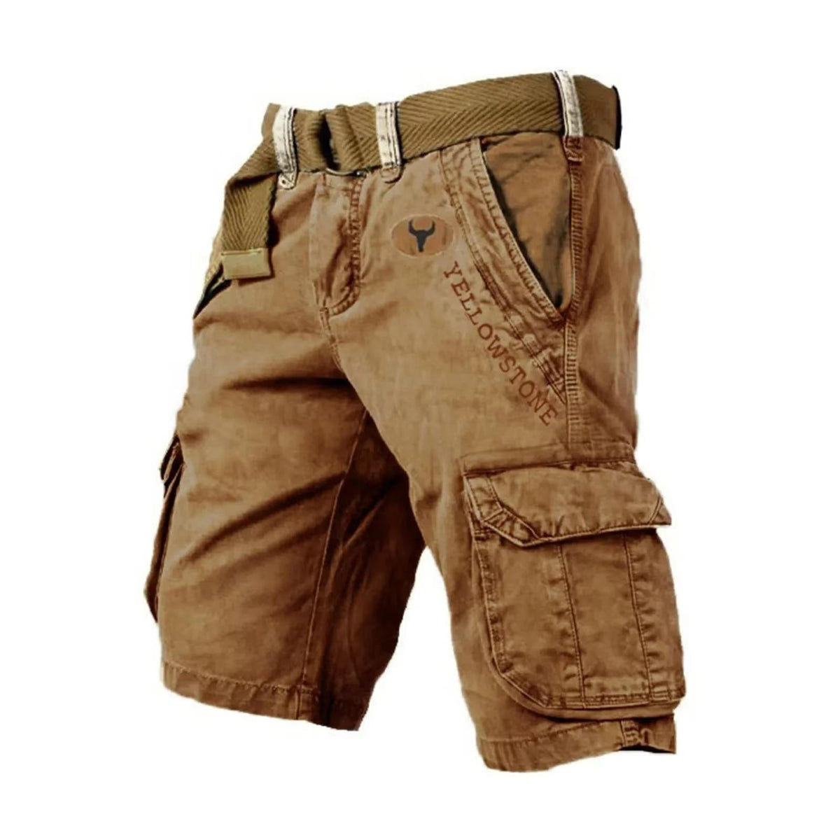 Washed Cargo Shorts with Flap Pockets for Men | Relaxed Summer Utility Fit