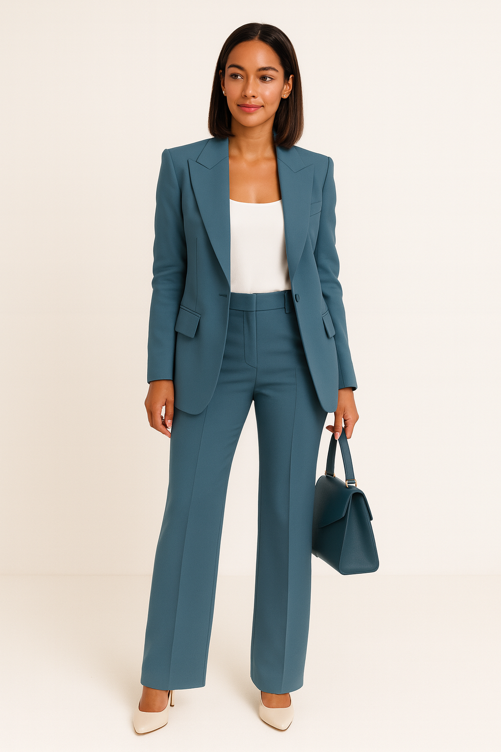 Tailored Blazer Pants Coordinate Set for Women | Smart Office Evening Wear