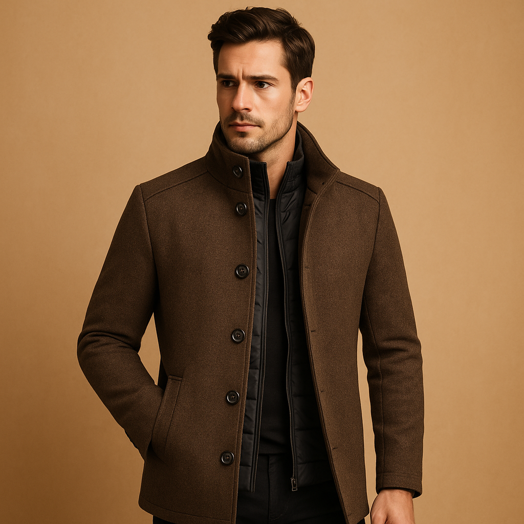 Slim Fit Warm Winter Coat for Men | Cold Weather Outerwear Collection