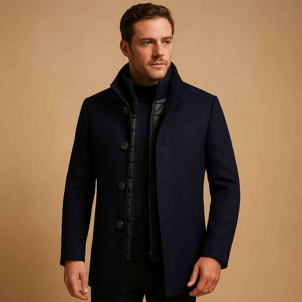 Slim Fit Warm Winter Coat for Men | Cold Weather Outerwear Collection