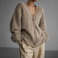 Women’s Cardigan | Long Sleeve Winter Knit Extended Back Style
