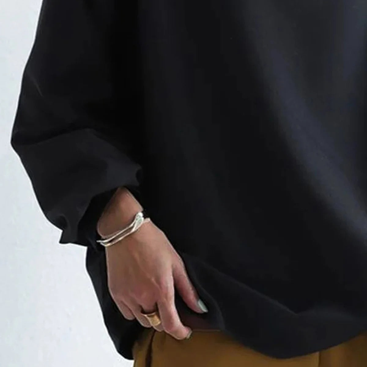 Black Women's Turtleneck | Classic Long Sleeve Sweater