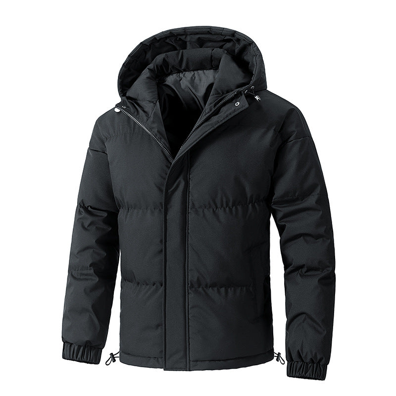 Men's Winter Jacket | Loose Fit with Hood for Everyday Use