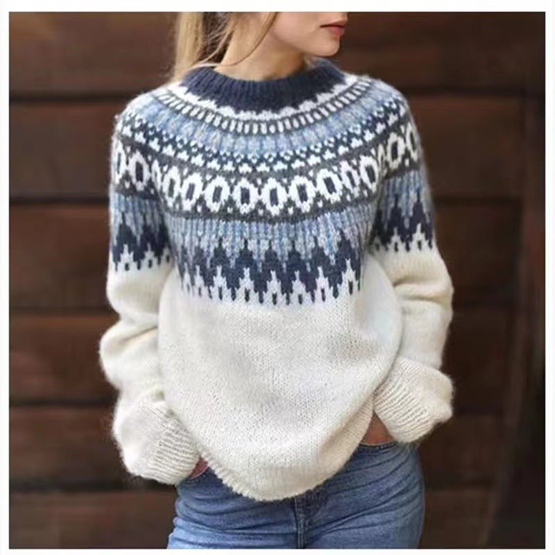 Women's Sweater | Round Neck Design with Long Sleeves