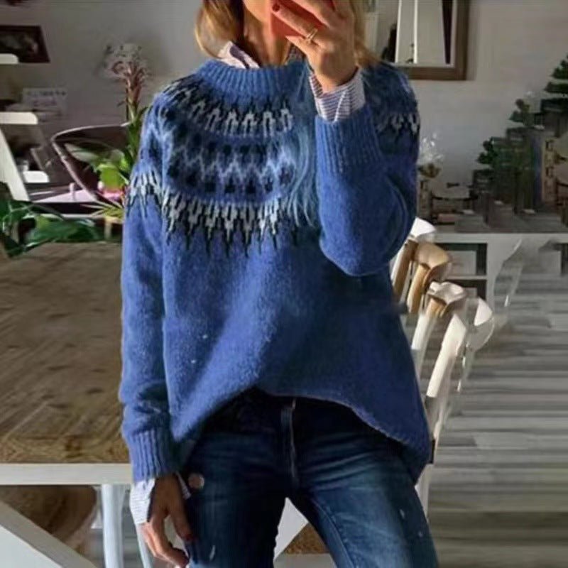 Women's Sweater | Round Neck Design with Long Sleeves