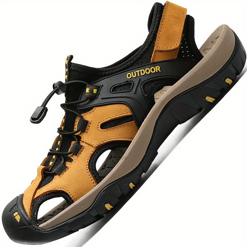 Adjustable Closed Toe Trail Hiking Sandals for Men | Outdoor Comfort Fit