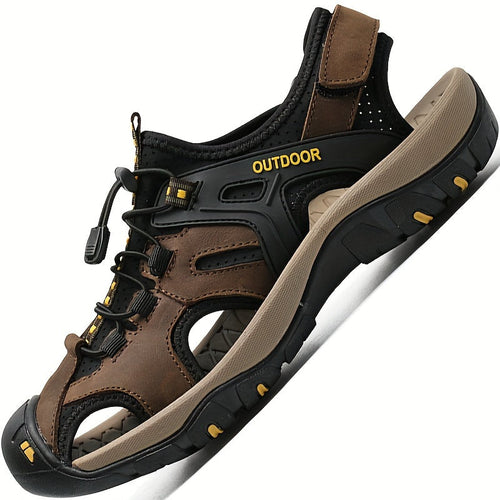 Adjustable Closed Toe Trail Hiking Sandals for Men | Outdoor Comfort Fit