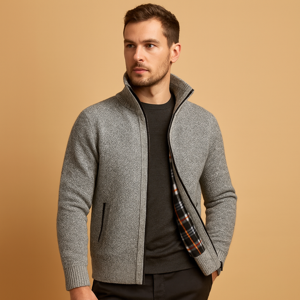 Men's Jacket | Cable Knit Style
