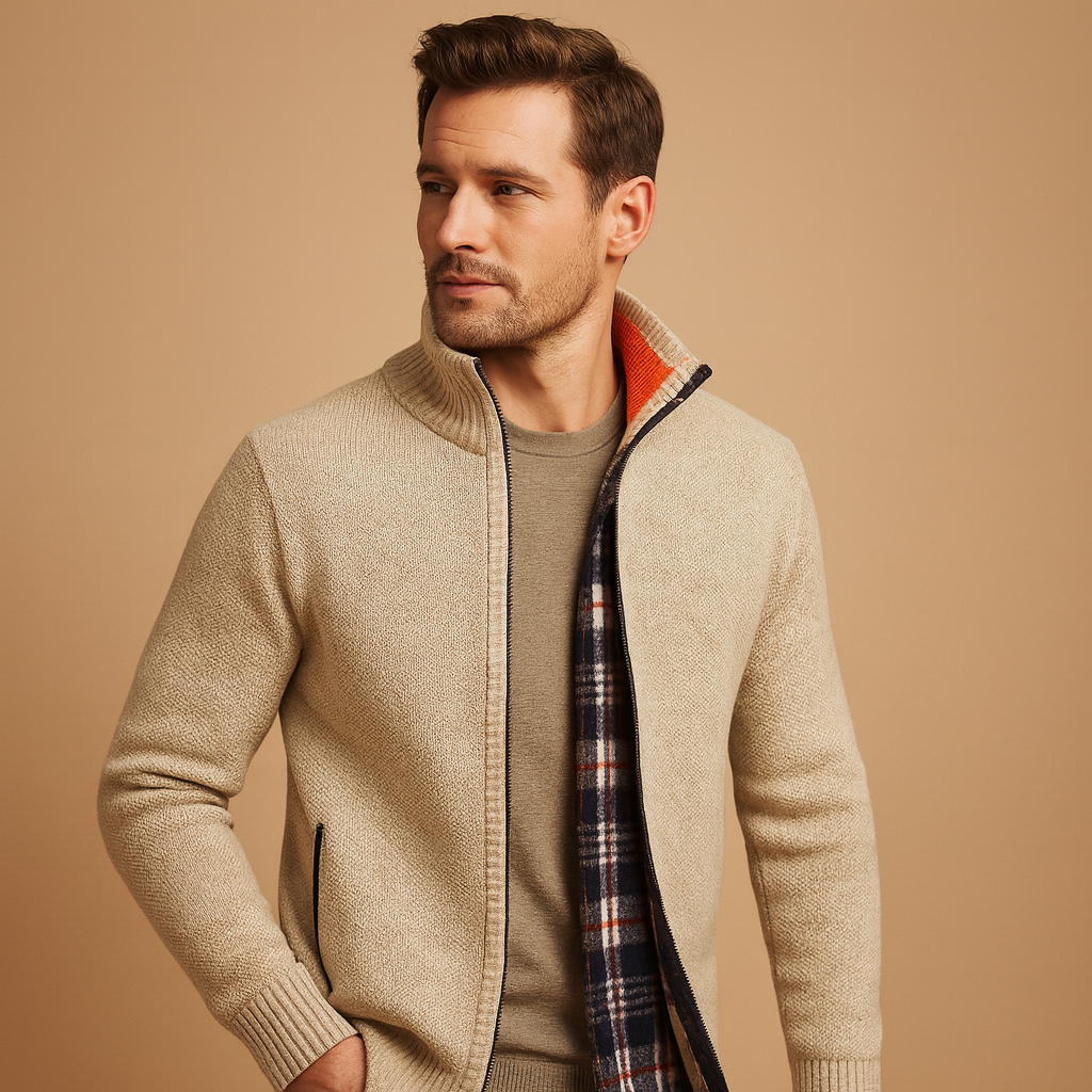 Men's Jacket | Cable Knit Style