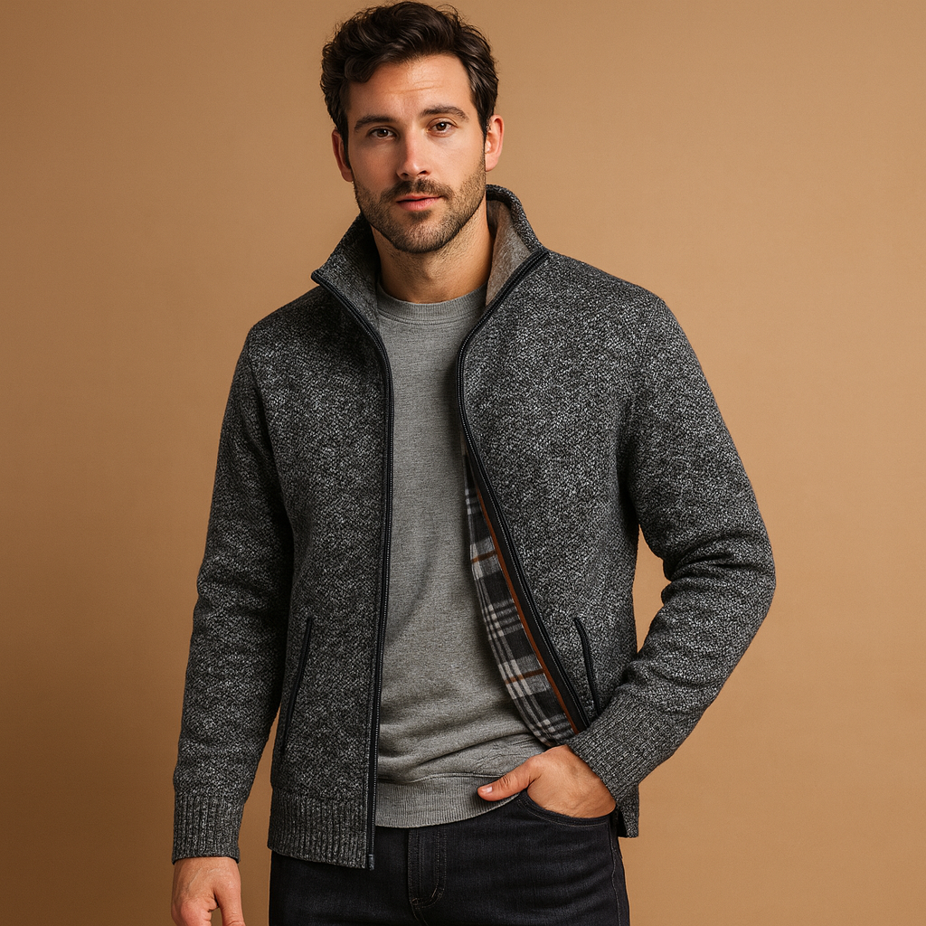 Men's Jacket | Cable Knit Style