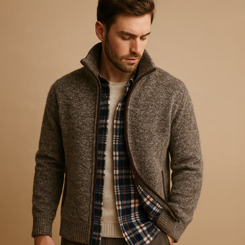 Men's Jacket | Cable Knit Style