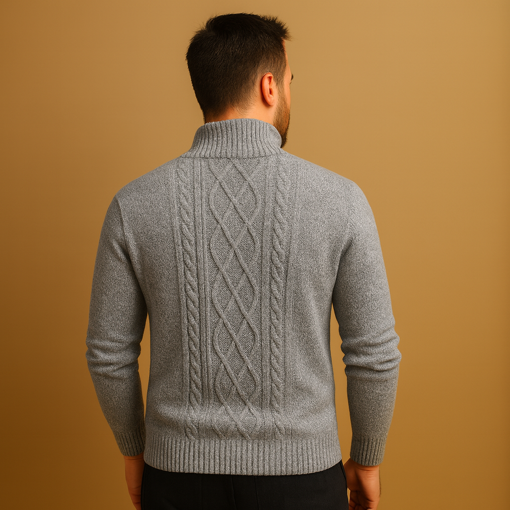 Men's Jacket | Cable Knit Style