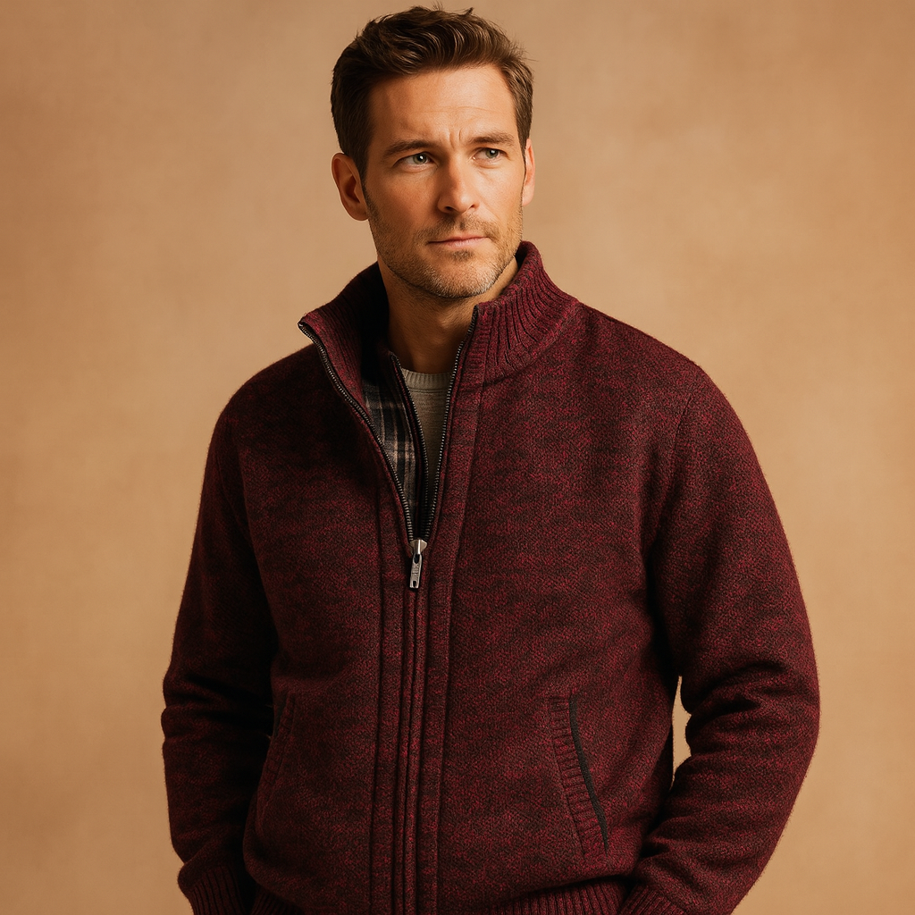 Men's Jacket | Cable Knit Style