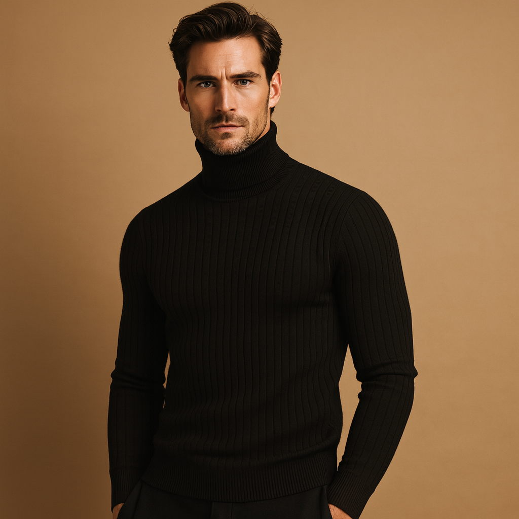 Men's Sweater | Knitted Turtleneck Cut