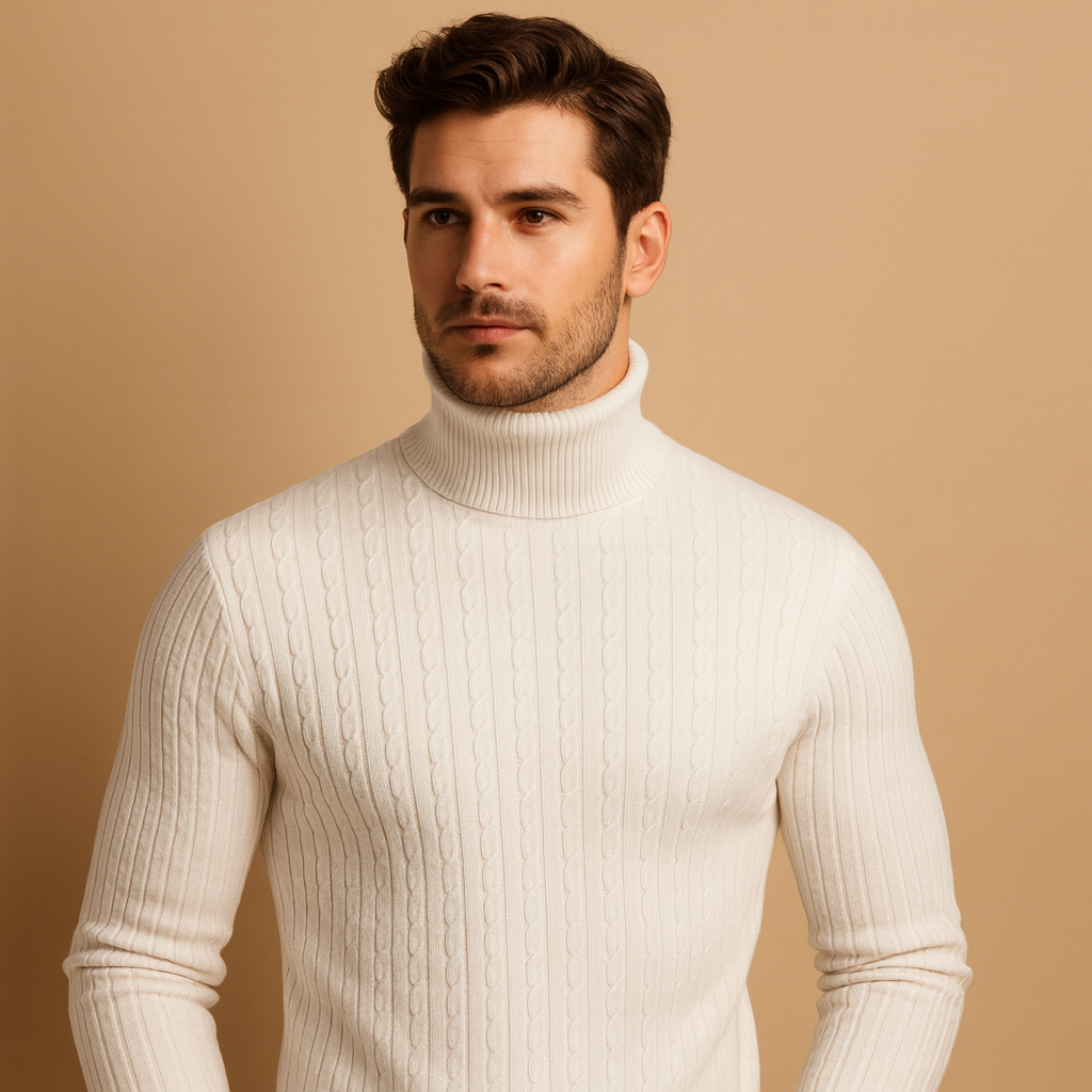 Men's Sweater | Knitted Turtleneck Cut