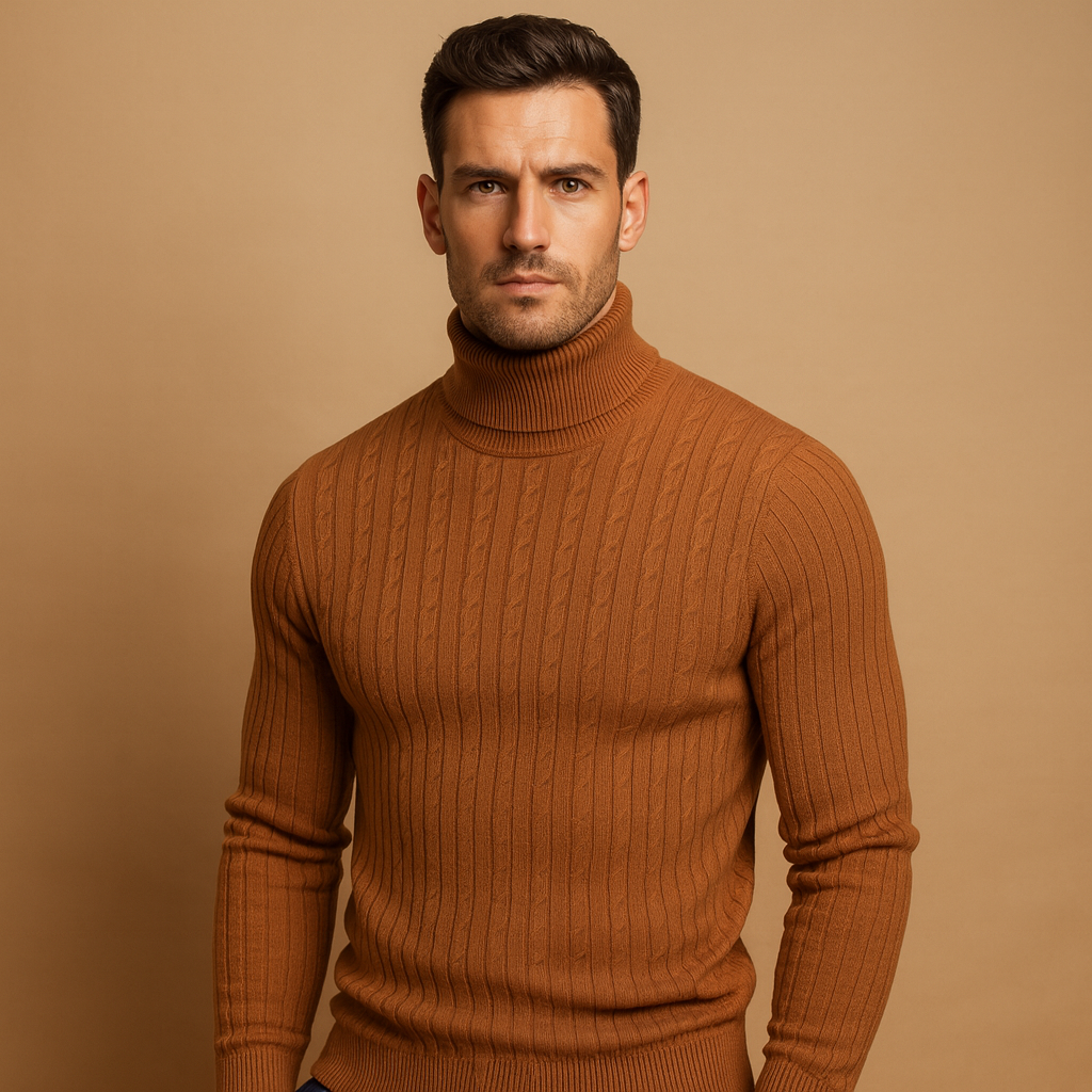 Men's Sweater | Knitted Turtleneck Cut