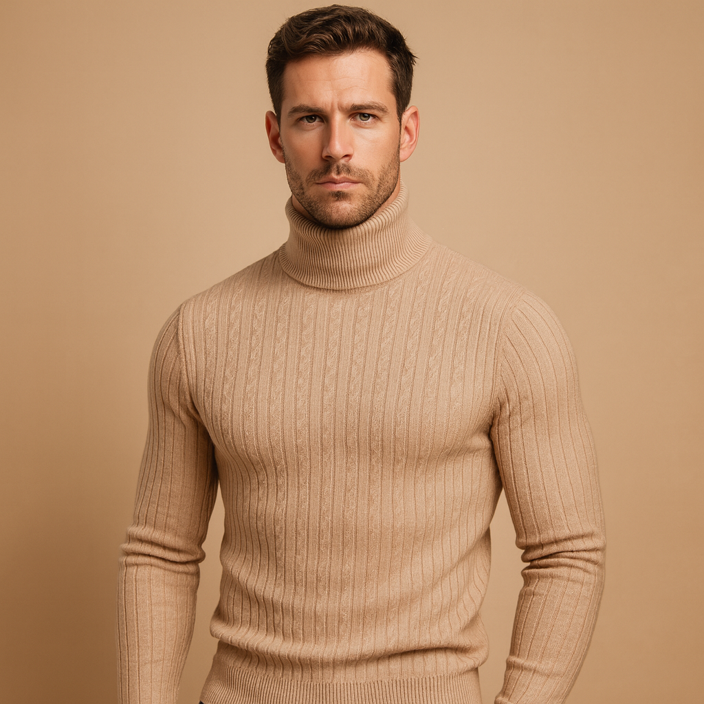 Men's Sweater | Knitted Turtleneck Cut