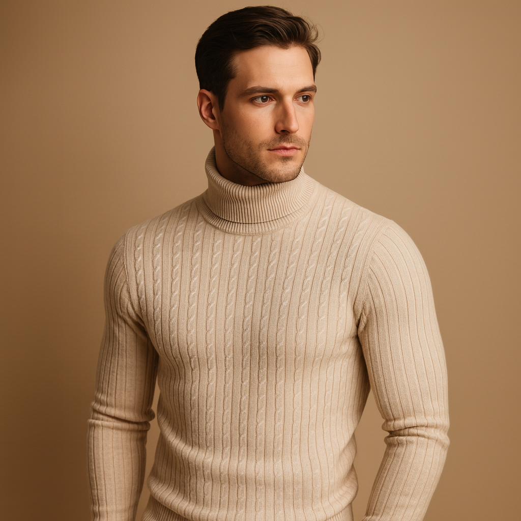 Men's Sweater | Knitted Turtleneck Cut