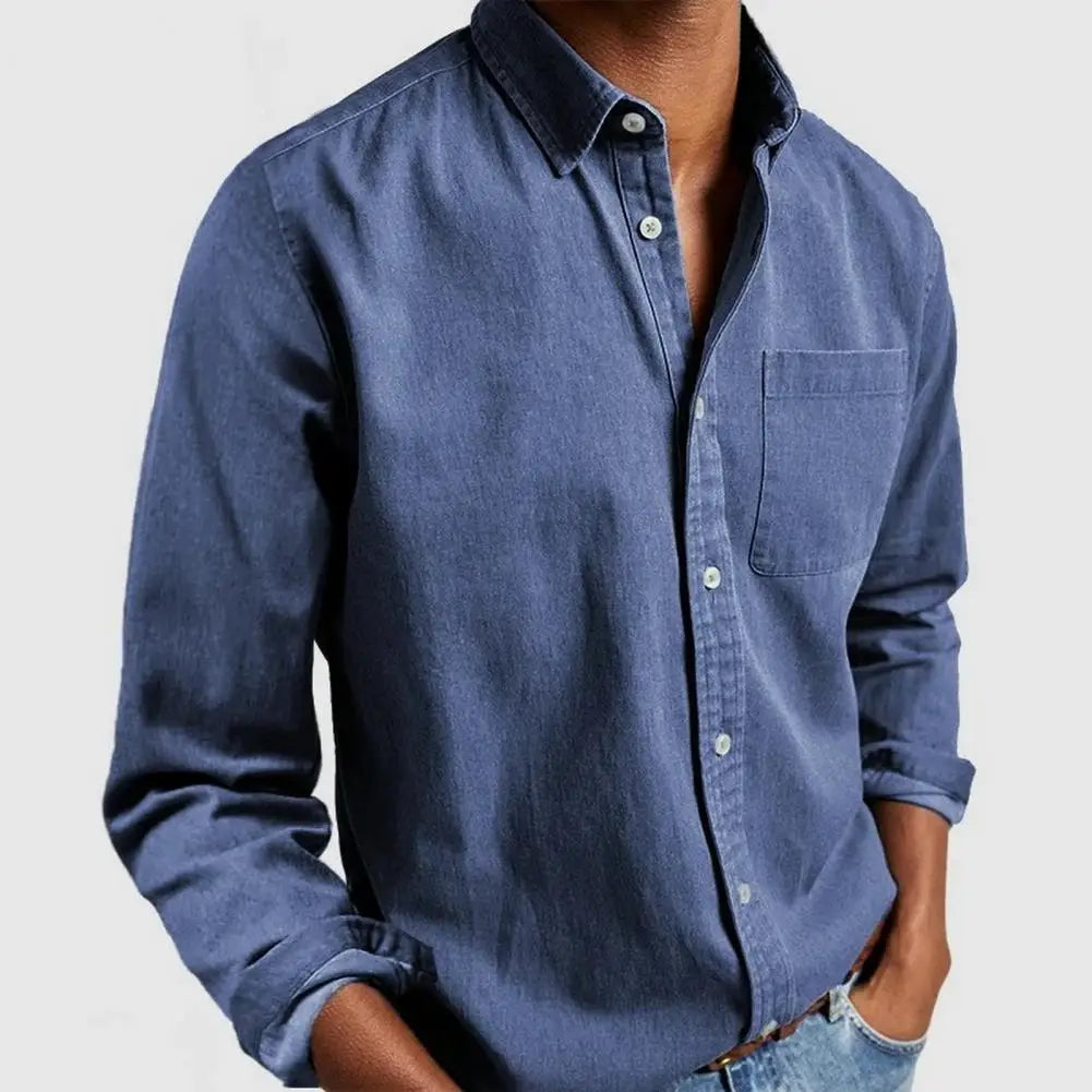 Men's Shirt | Regular Fit with Collar and Long Sleeves