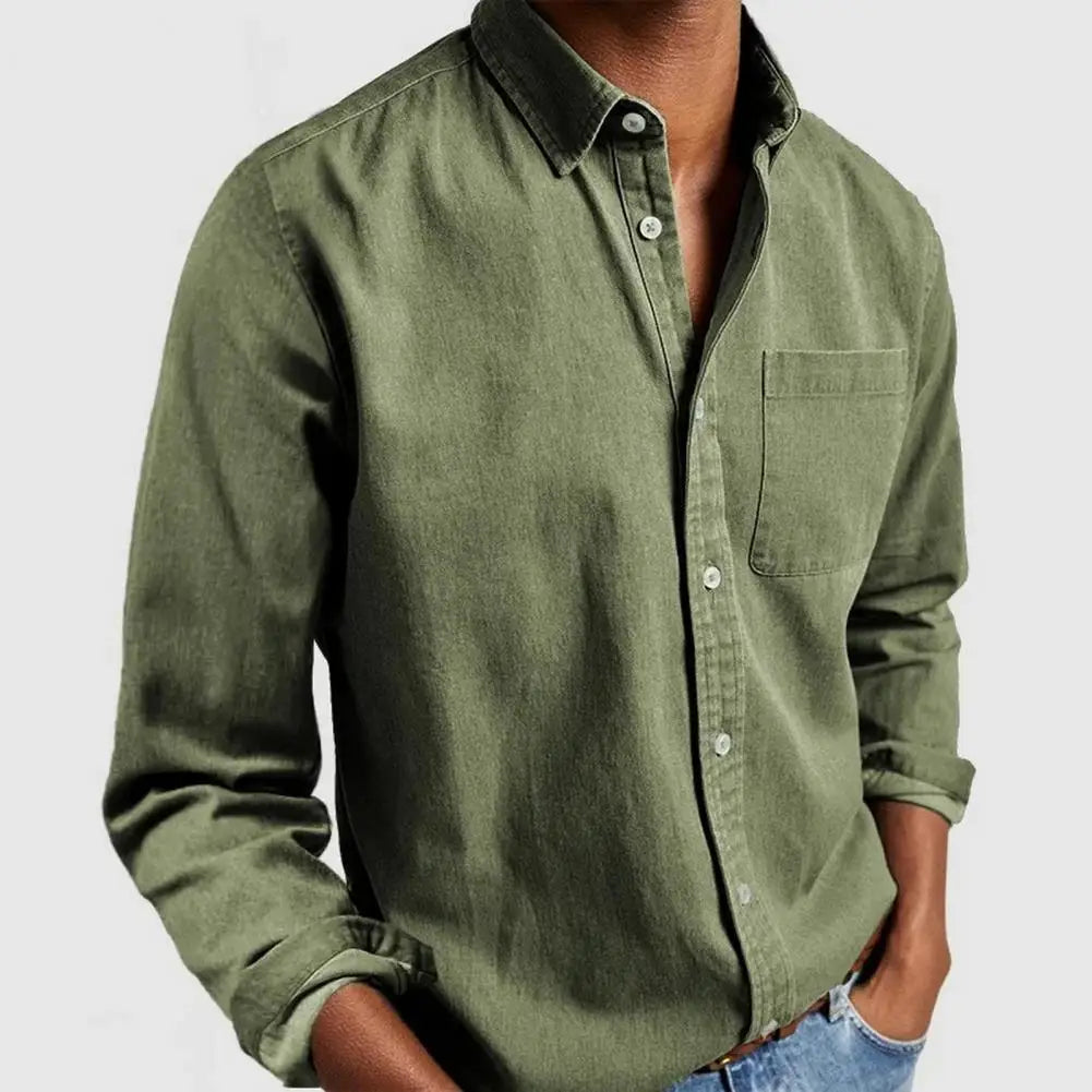 Men's Shirt | Regular Fit with Collar and Long Sleeves